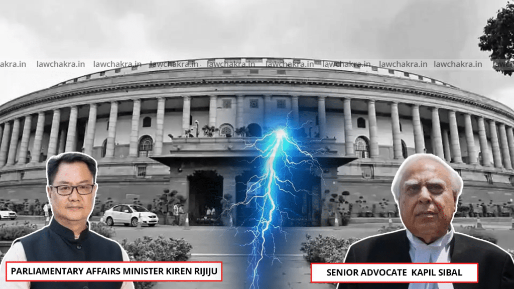 Kiren Rijiju Slams Kapil Sibal As 'Average Lawyer': 